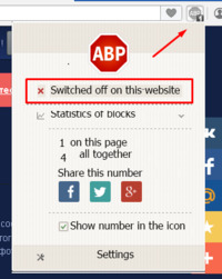 Nonaktifkan Adblock Plus untuk moviemakeronline.com di Chrome dan Opera